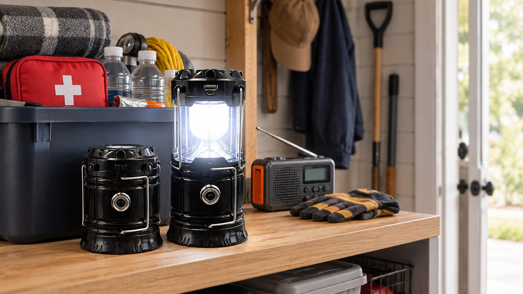 XTAUTO lantern ready for an emergency power outage